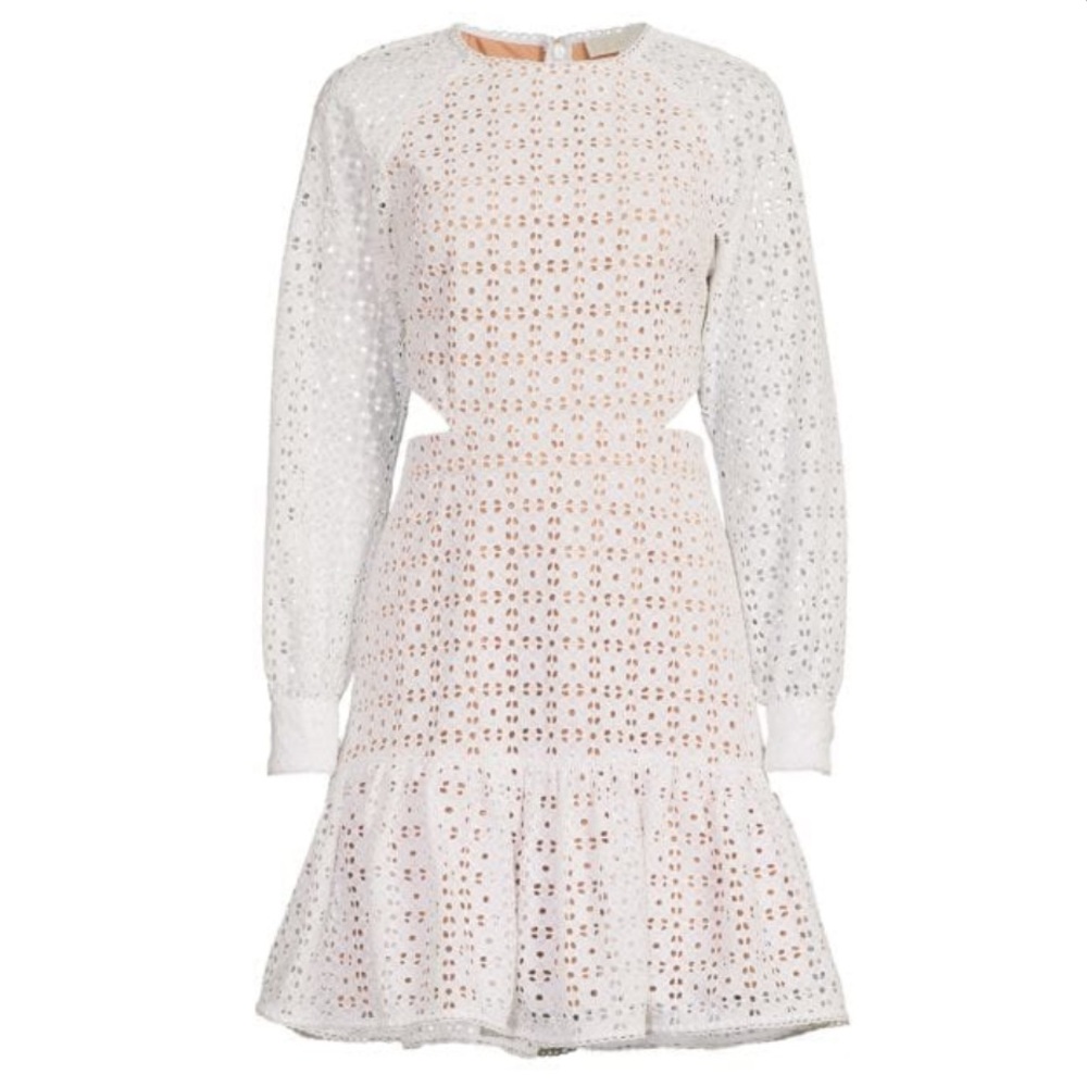 Michael Kors Eyelet Mini Dress Various NEW white Nude Cutout - Picture 9 of 9